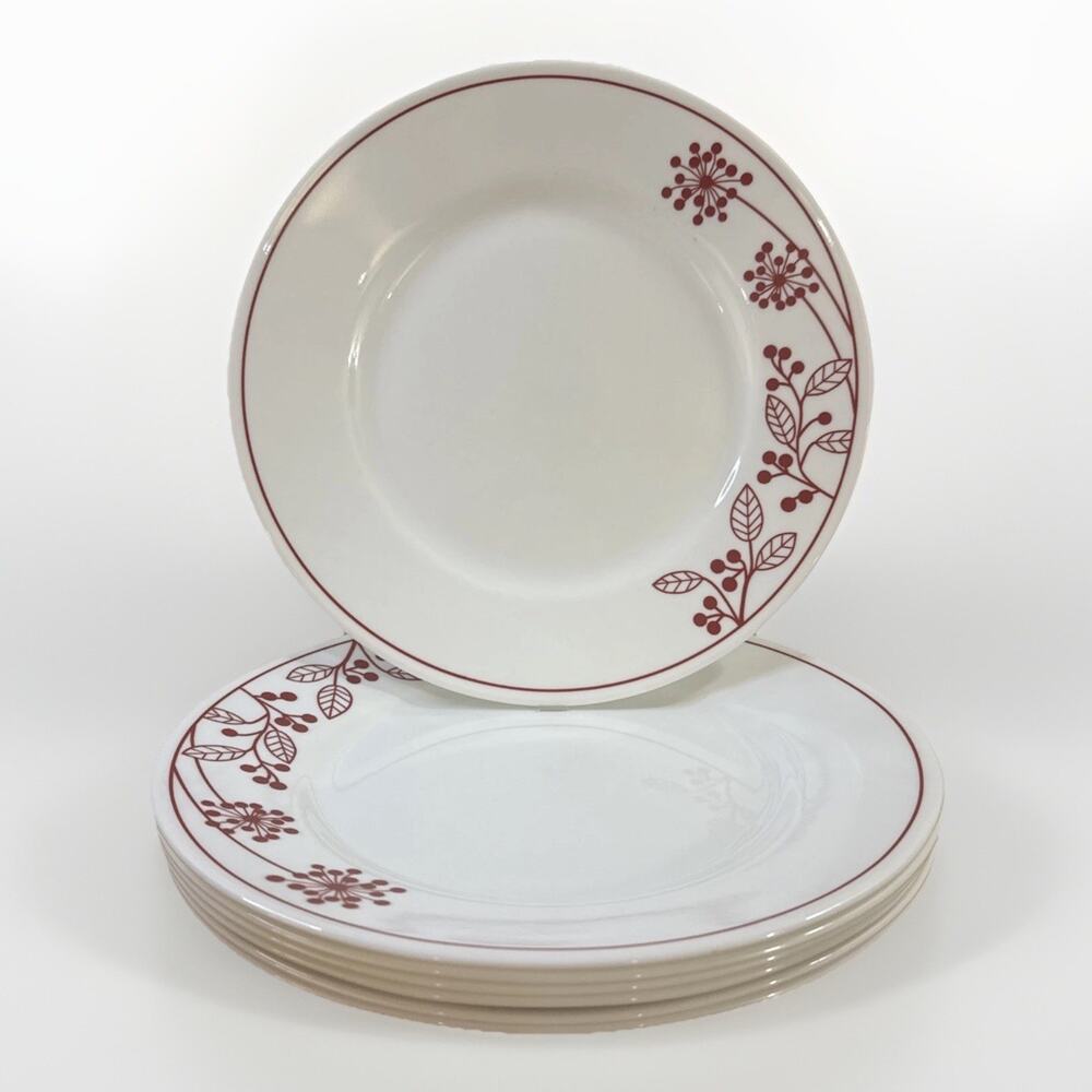 Corelle Berries and Leaves Dinner Plates (Discontinued) – Set of 7 - 10.75"